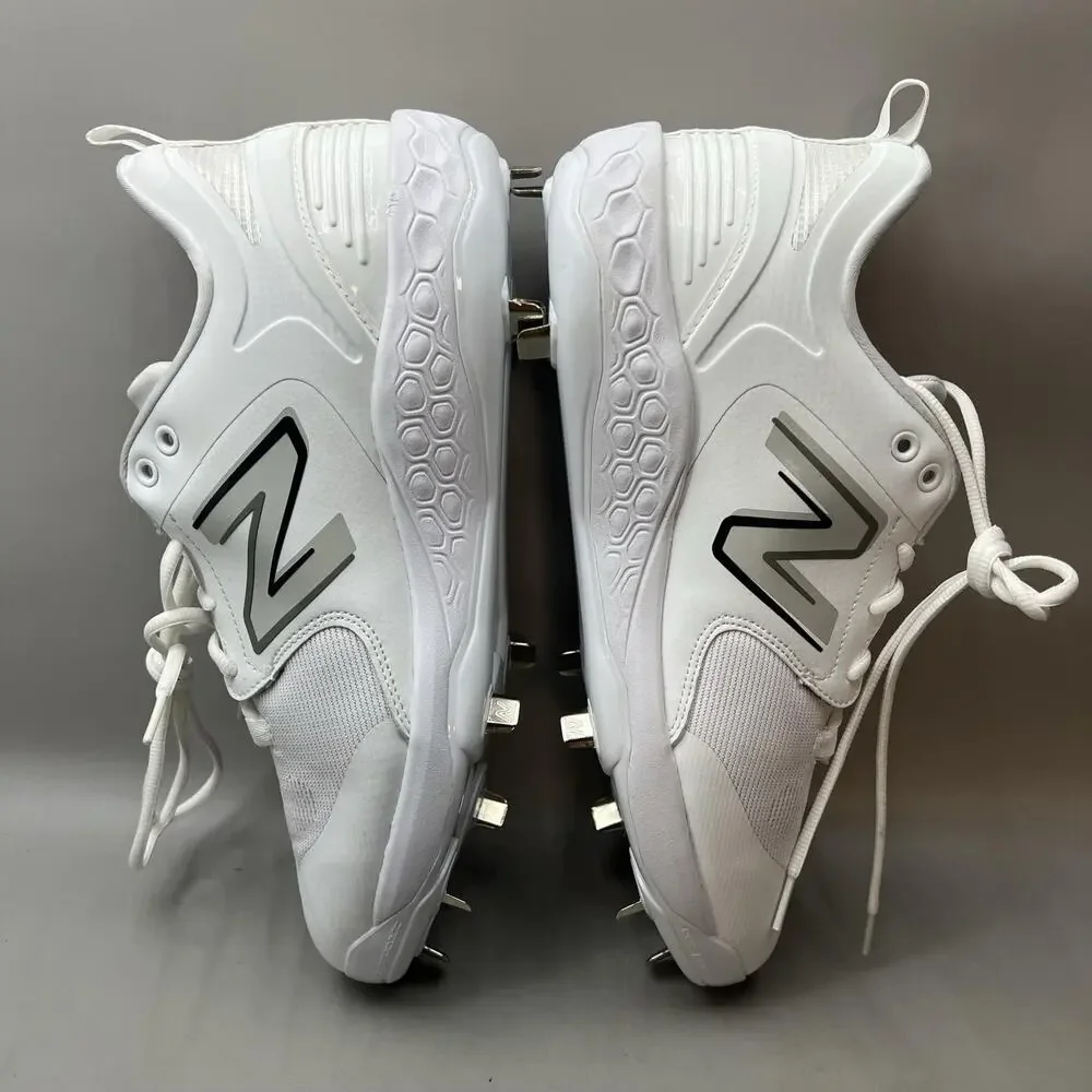 New Balance 3000 V6 Metal Baseball Cleats Men Size 13 2E White Comfort Shoes NEW
